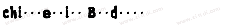 chillreunion Bold字体转换